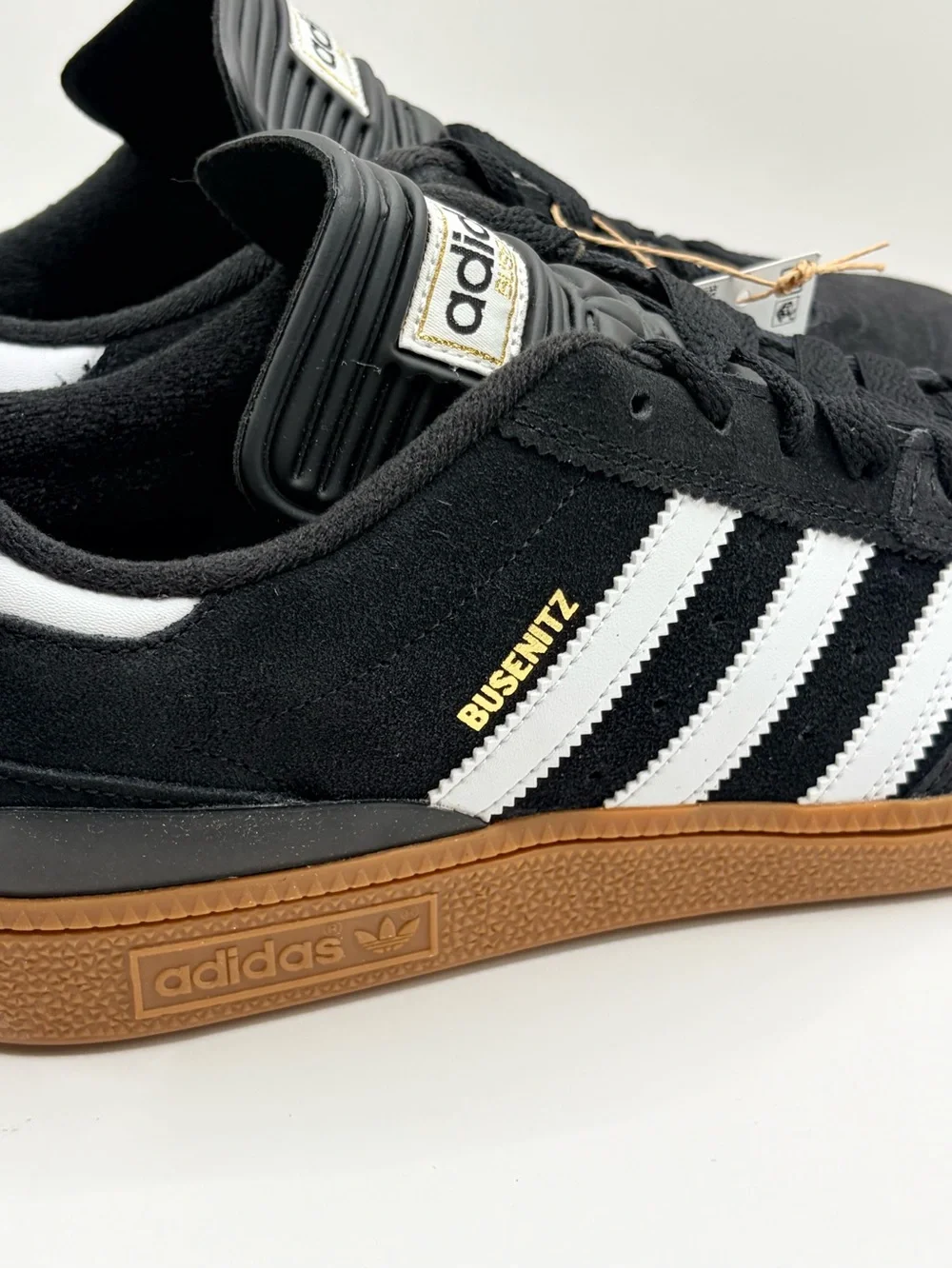 adidas Black White Gum Busenitz Skate Shoes NO BOX